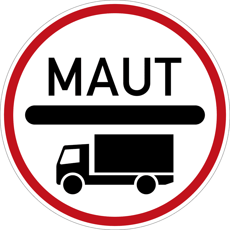 Toll Road Truck Access Sign PNG