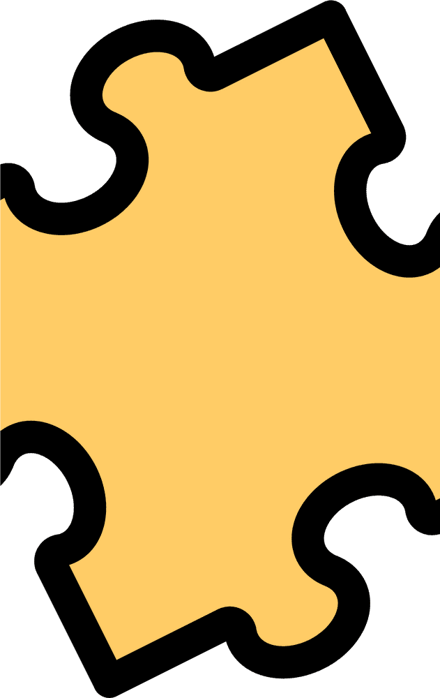 Brightly Colored Jigsaw Puzzle Piece Design PNG