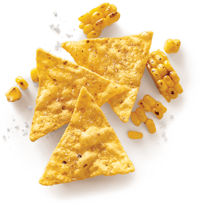Crispy Fast Food Tortilla Chips with Corn Delight PNG