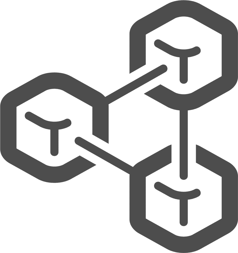 Complex Molecular Structure Visualization PNG