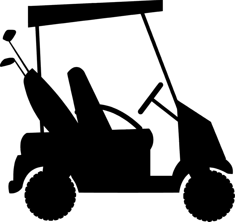 Sleek Golf Cart for Easy Fairway Travel PNG