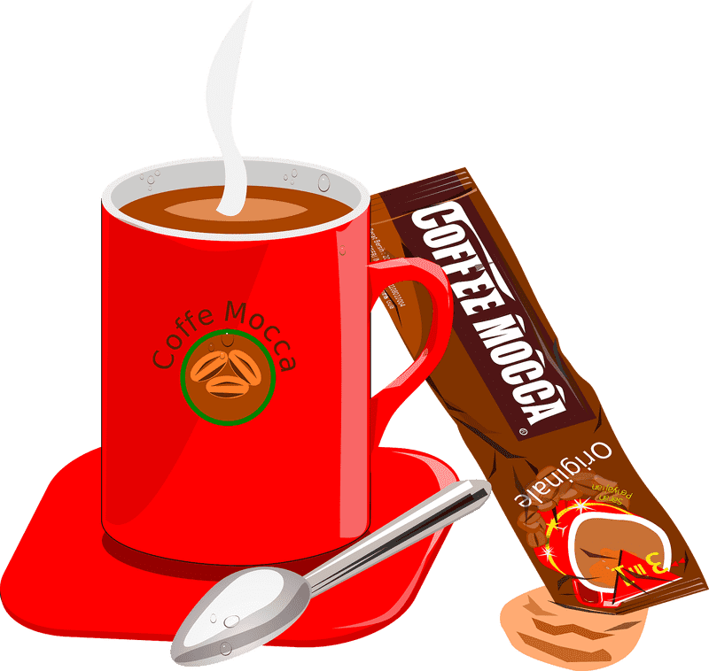 Delightful Coffee Beans Mocha Experience PNG