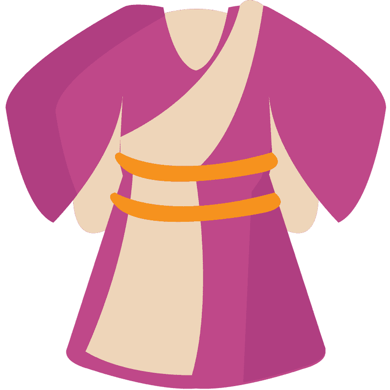 Vibrant Elegance of the Kimono Style PNG