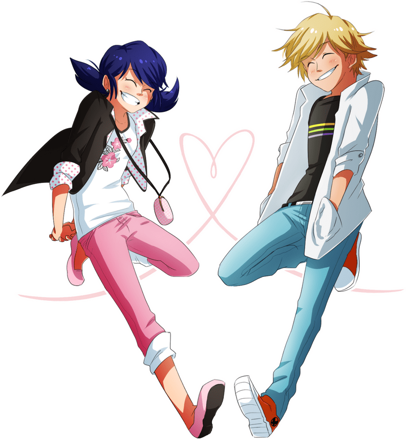 Dynamic Duo in Cloth Fashion PNG