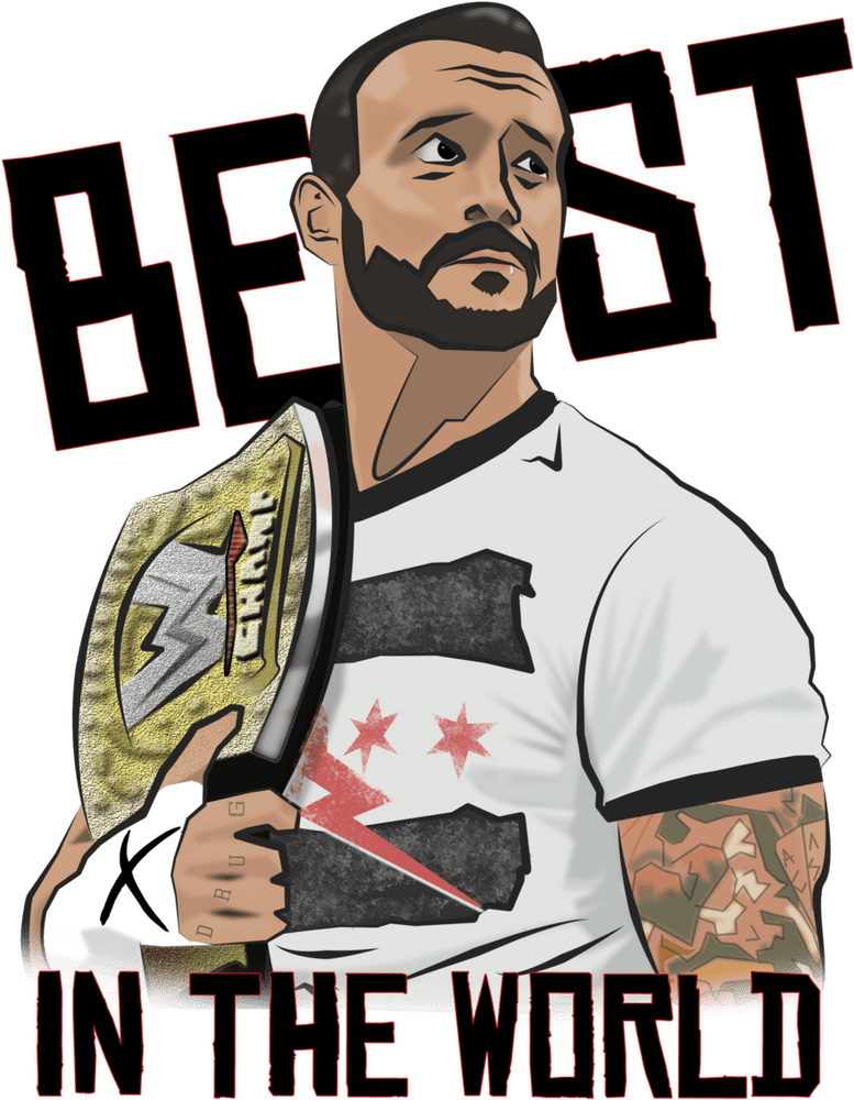 Rebellion and Triumph The Punk Rock Champion PNG