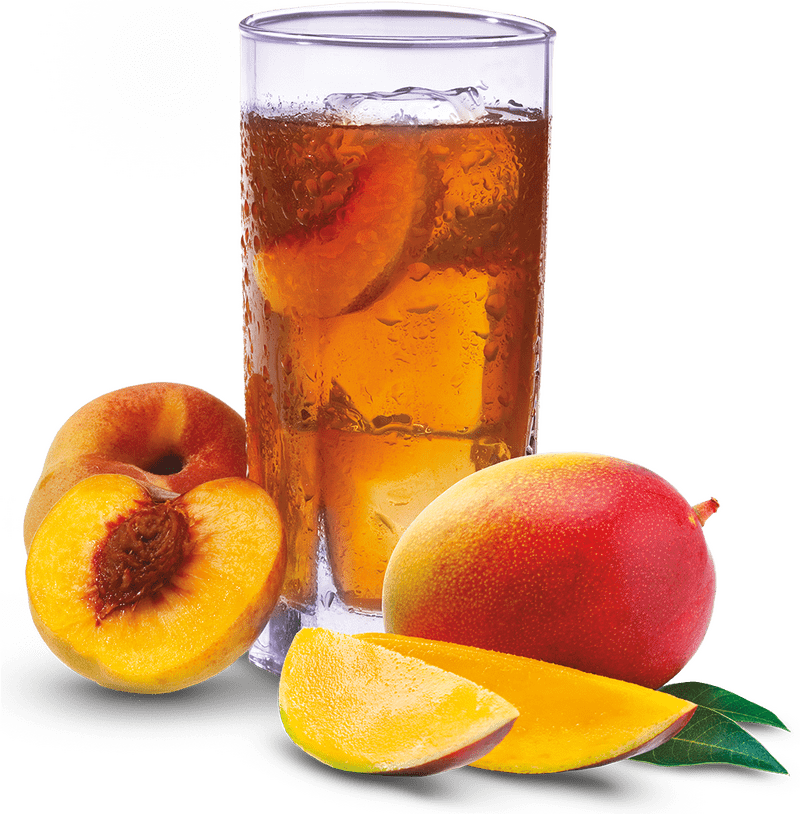 Mango Peach Refreshing Delight Beverage PNG