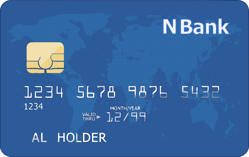 Global Credit Card Design for N Bank PNG