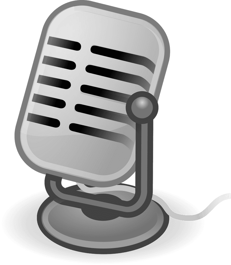 Classic Retro Microphone Design PNG