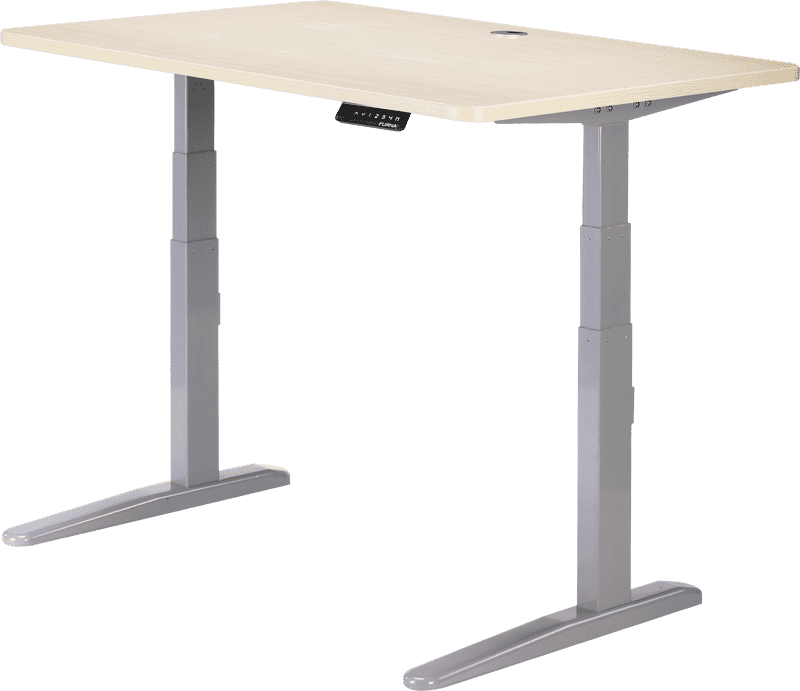 Modern Adjustable Office Desk with Clean Lines PNG