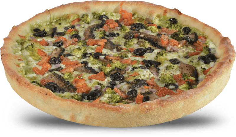 Delicious Garden Delight Pizza Extravaganza PNG