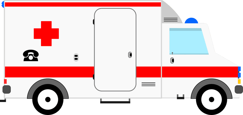 Emergency Response Ambulance on Duty PNG