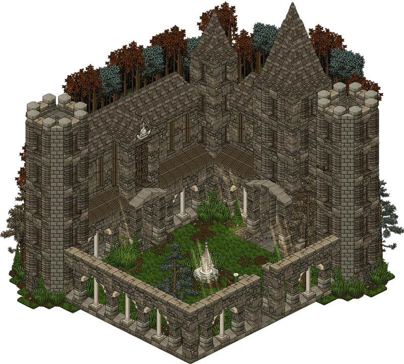 Enchanted Garden of the Old Castle PNG