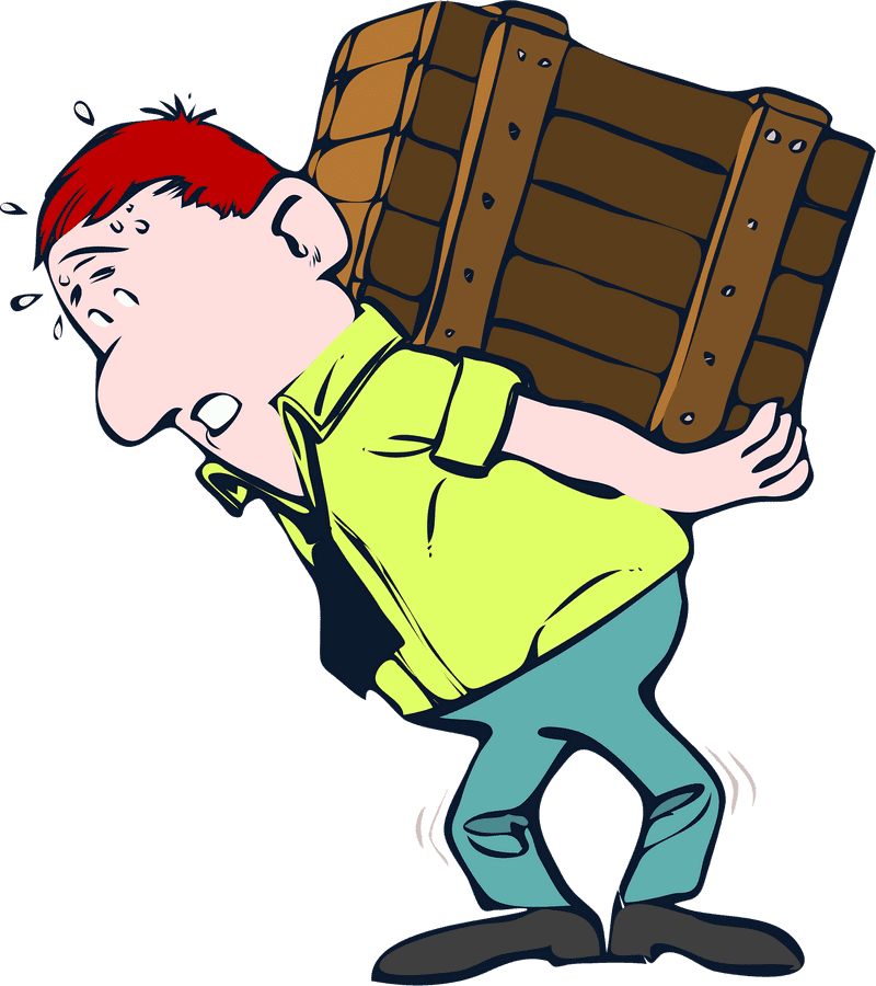 Struggling with the Heavy Box burden PNG
