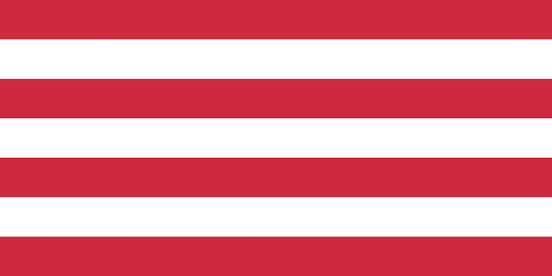 Red and White Striped Flag Design PNG