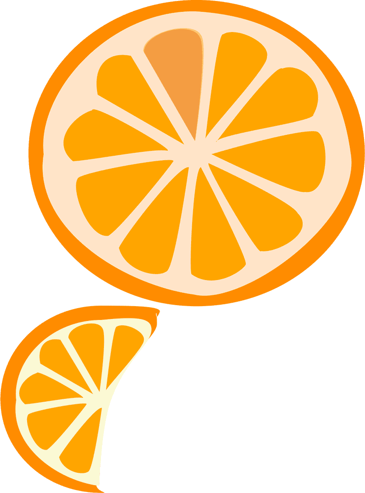 Vibrant Citrus Slice Delightful Treat PNG