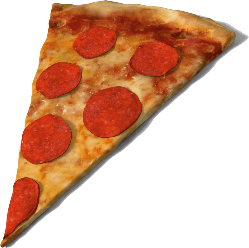 Delicious Pepperoni Pizza Slice Delight PNG