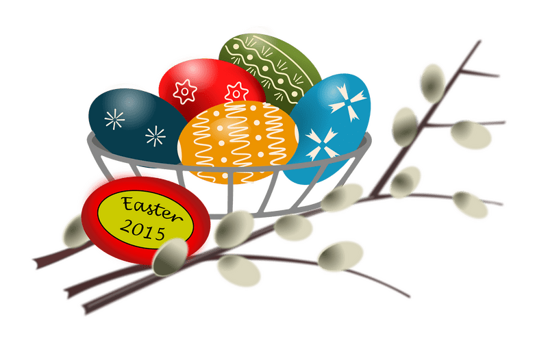 Easter Egg Basket Celebration 2015 PNG
