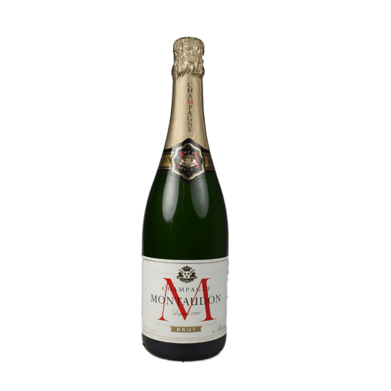 Elegant Sparkling Bottle of Champagne PNG