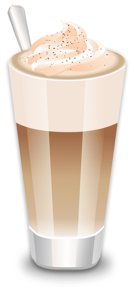 Delicate Swirls of Latte Art Delight PNG