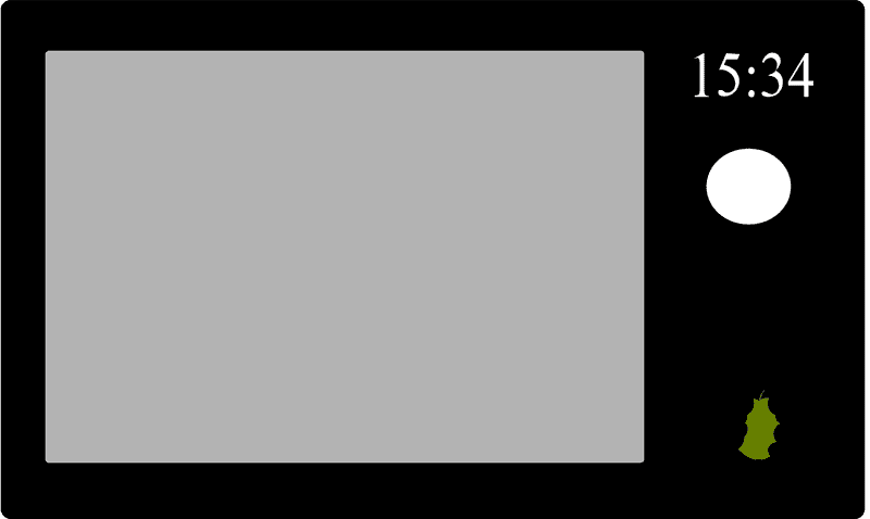 Smart Microwave Oven with Digital Timer PNG