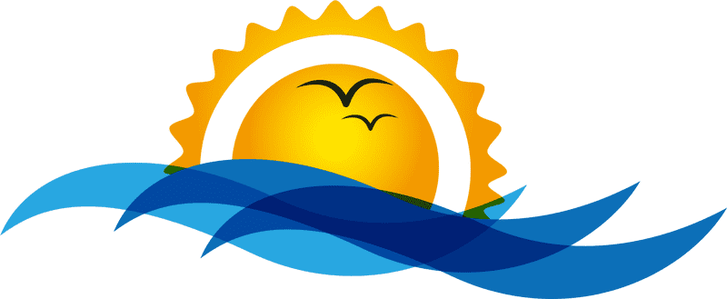 Calm Waves at Sunset PNG