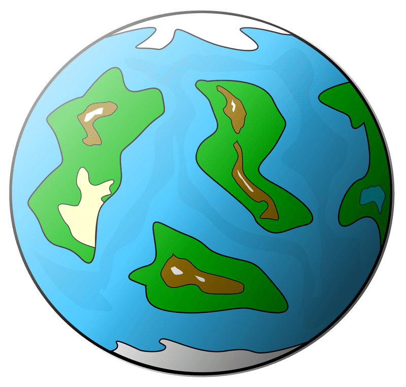 Vibrant Globe of Life and Landscapes PNG