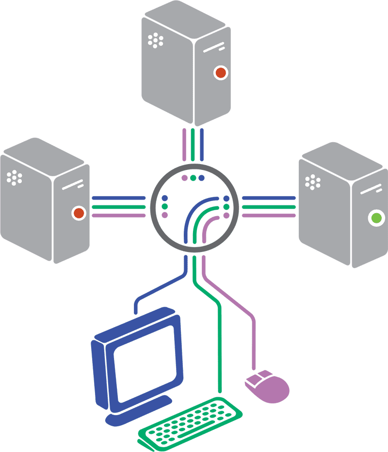 Centralized Server Network Connection PNG
