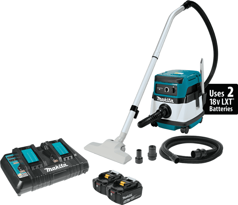 Makita Cordless Vacuum Cleaner with Battery System PNG