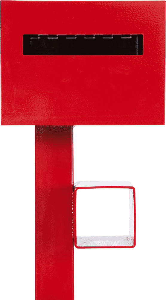 Red Vintage Napkin Holder with Unique Design PNG