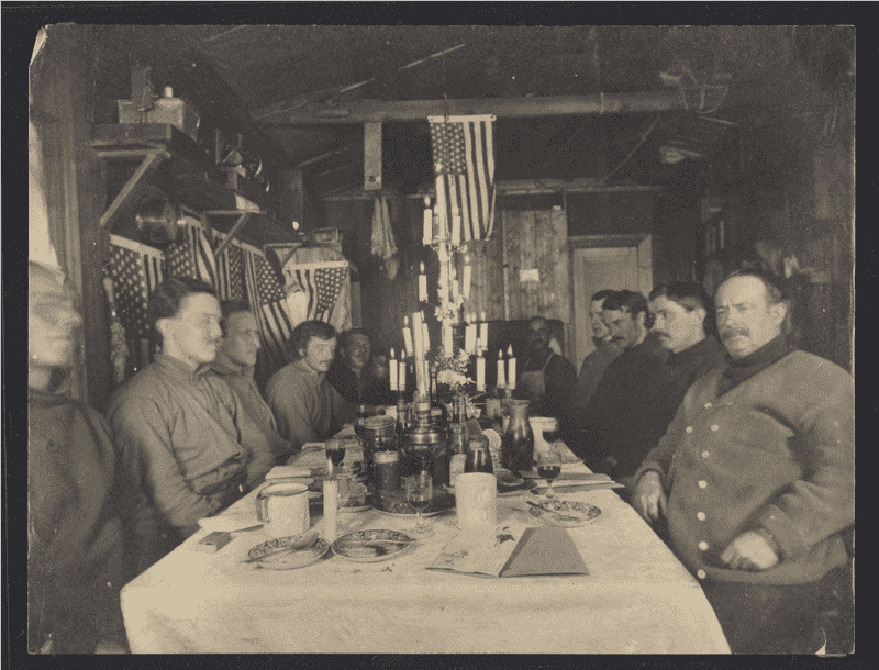 Gathering in a Historic Hospital Room Setting PNG