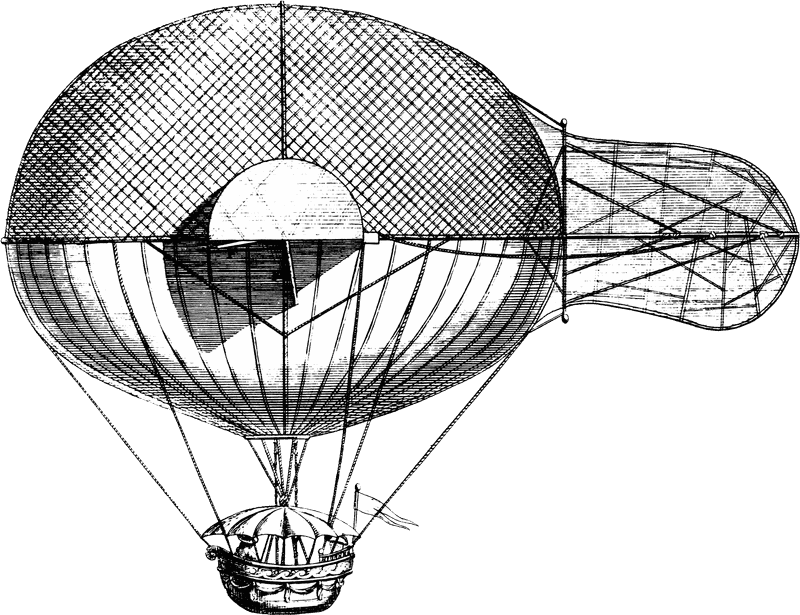 Vintage Airship A Journey Through the Skies PNG