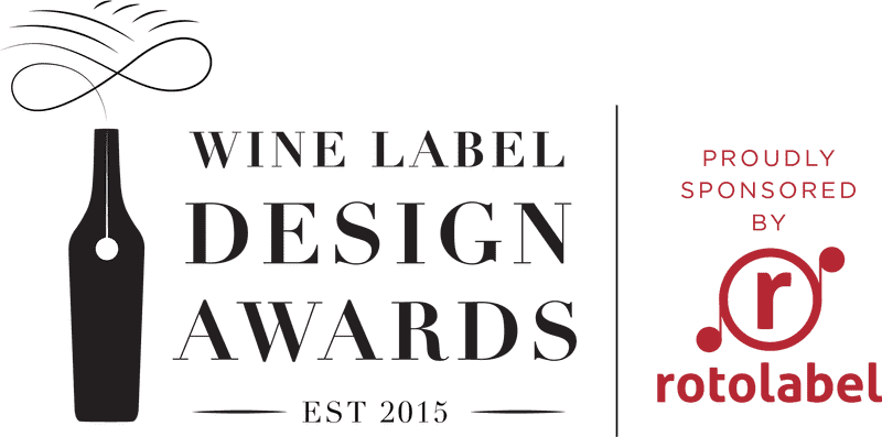 Elegant Wine Bottle Design Awards Logo PNG