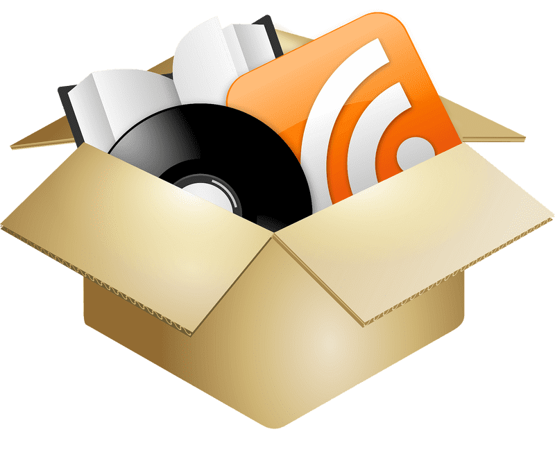 Digital Media Storage Box PNG