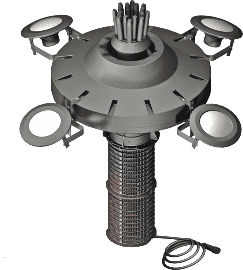Advanced Wind Turbine with Multi-Directional Blades PNG
