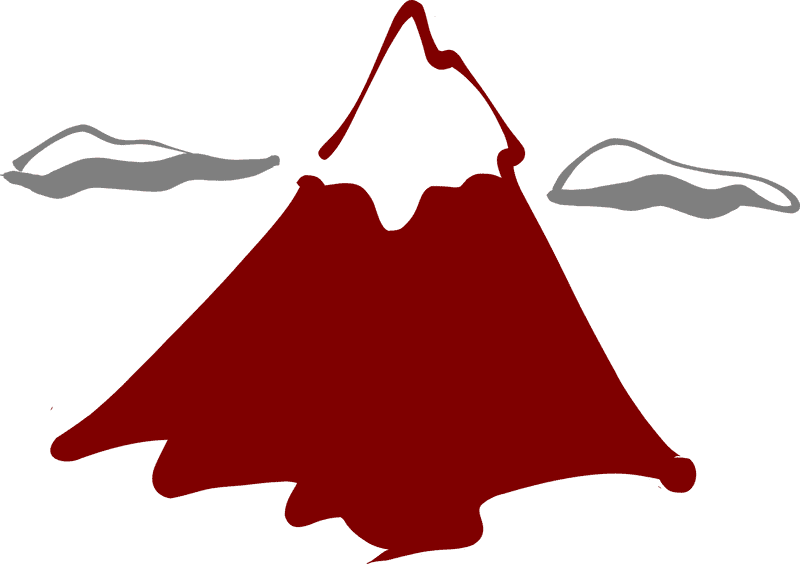 Fiery Lava Flowing from the Volcano PNG