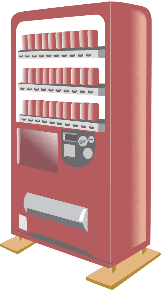 Convenient Refreshment Vending Machine PNG