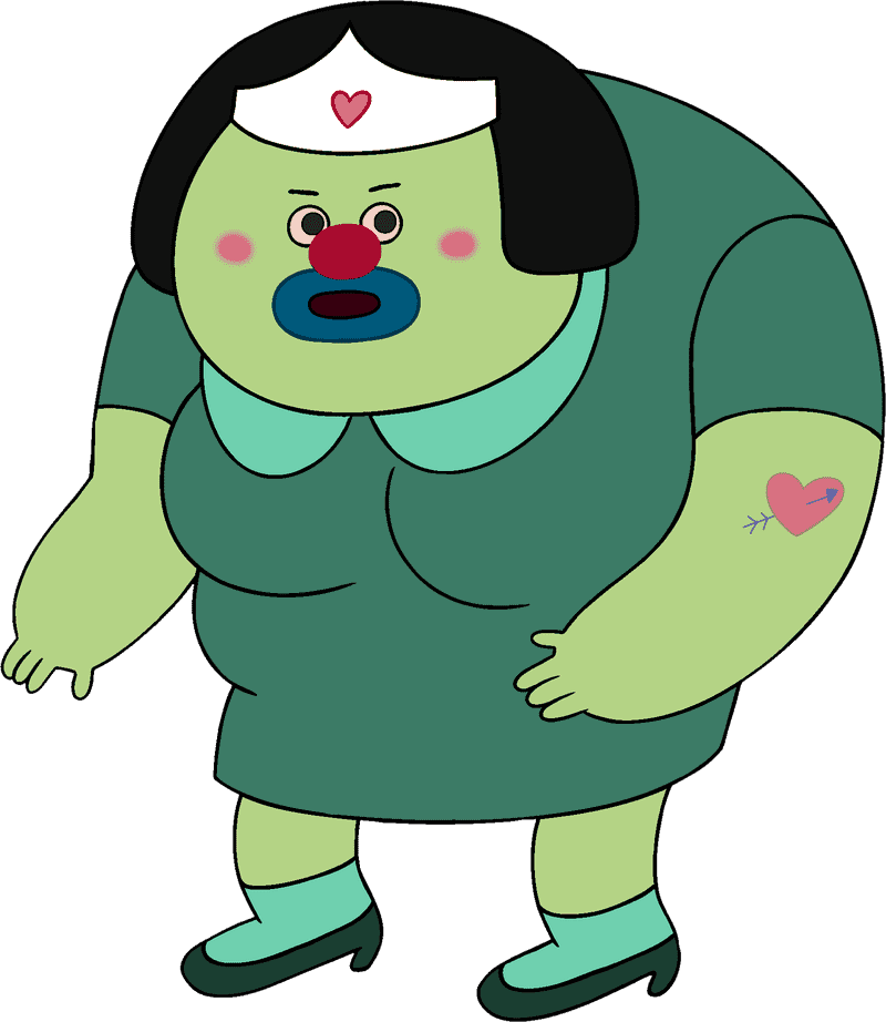 Clown Nurse with a Caring Heart PNG