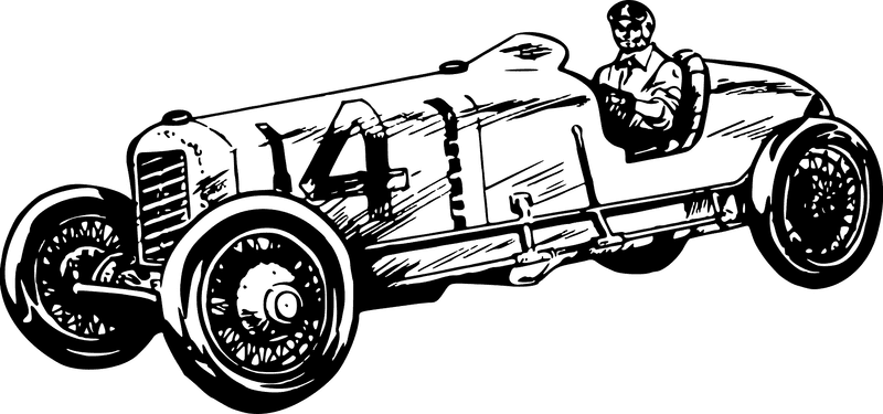 Vintage Racing Hero Classic Race Car Adventure PNG