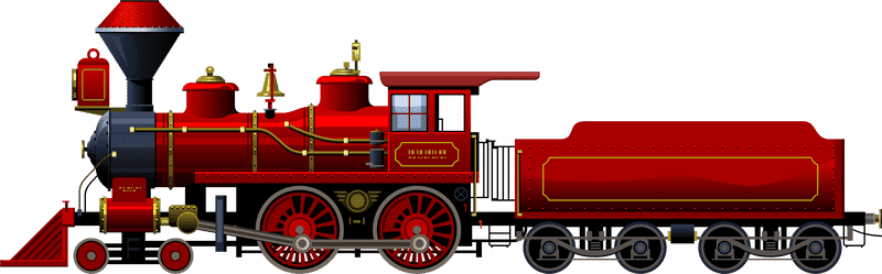 Vintage Steam Train Adventure PNG