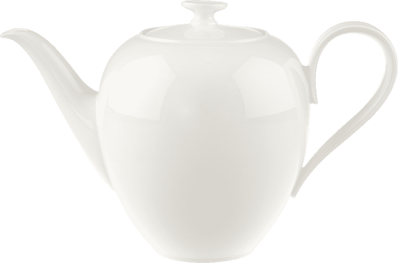 Elegant White Ceramic Cookware Teapot PNG