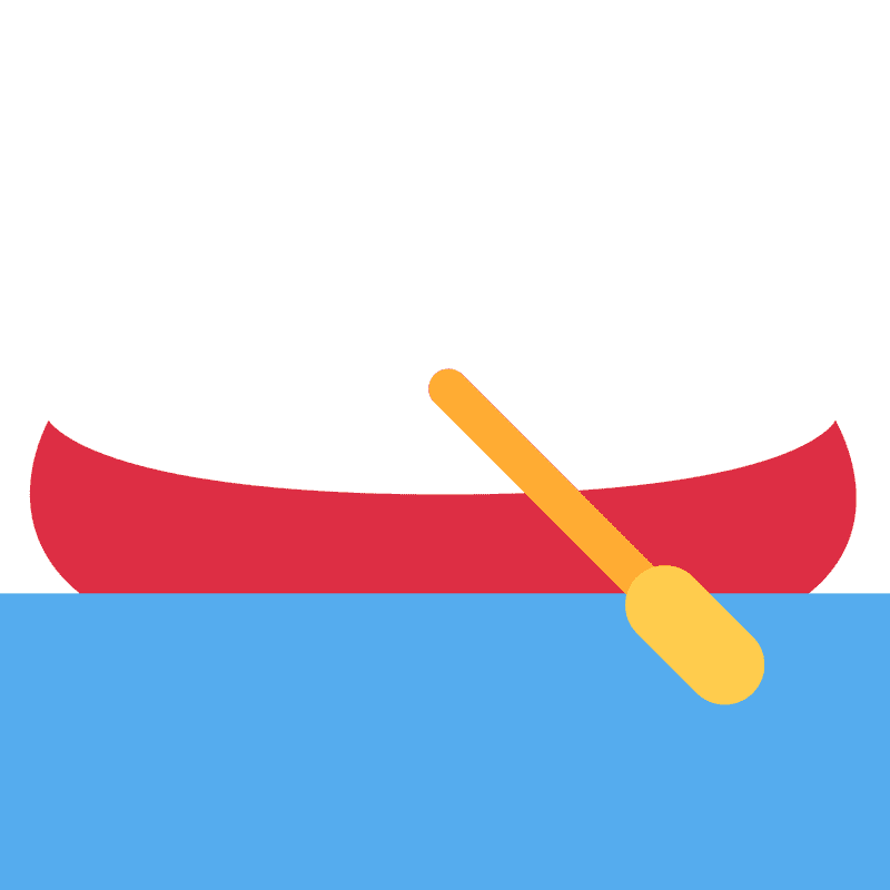 Canoe Paddle on Tranquil Waters PNG
