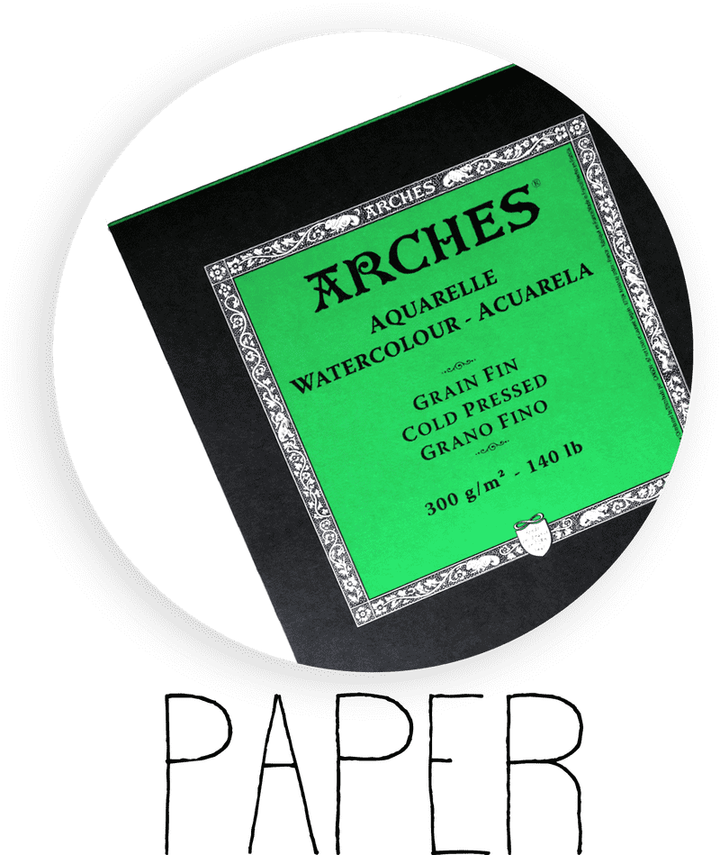 Arches Cold Pressed Printing Press Paper PNG