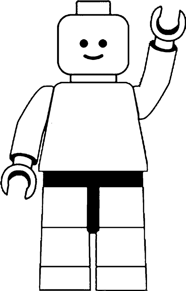 Lego Joyful Builder Waving Hello PNG