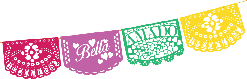 Colorful Celebration Banner of Love and Joy PNG