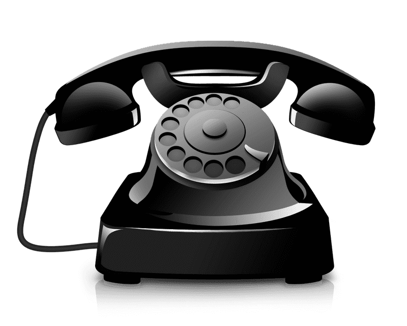 Elegant Retro Telephone of the Past PNG