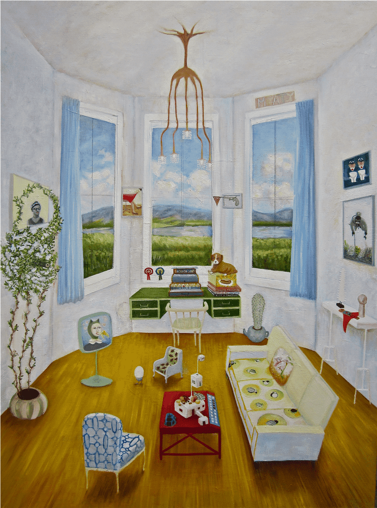 Tranquil Hospital Room with Scenic Views PNG