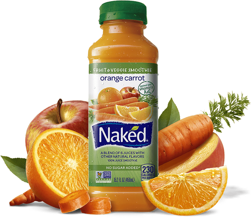 Refreshing Orange Peel Carrot Fusion Smoothie PNG