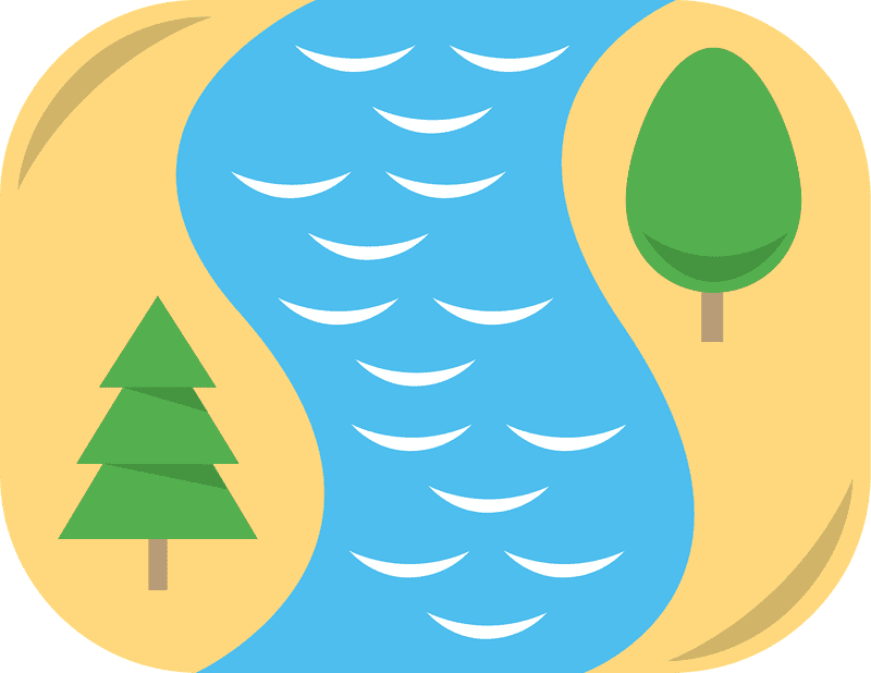 Serene Flow of the Emerald River PNG