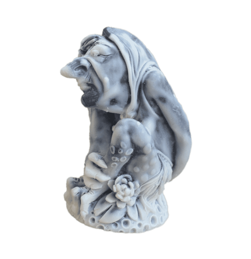 Marble Statue of a Mystic Creature PNG