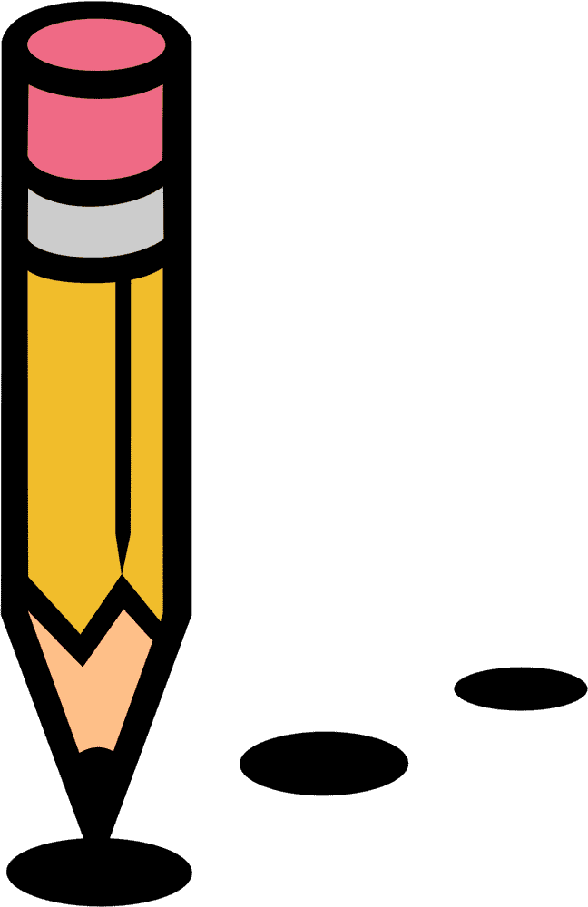 Vibrant Pencil Case for Creative Students PNG